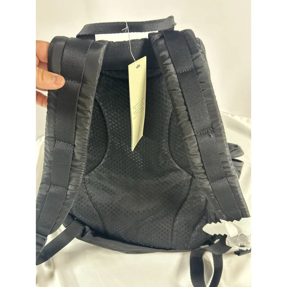 NWT Sweaty Betty Nylon Rucksack Backpack Black Lightweight Travel Gym Everyday